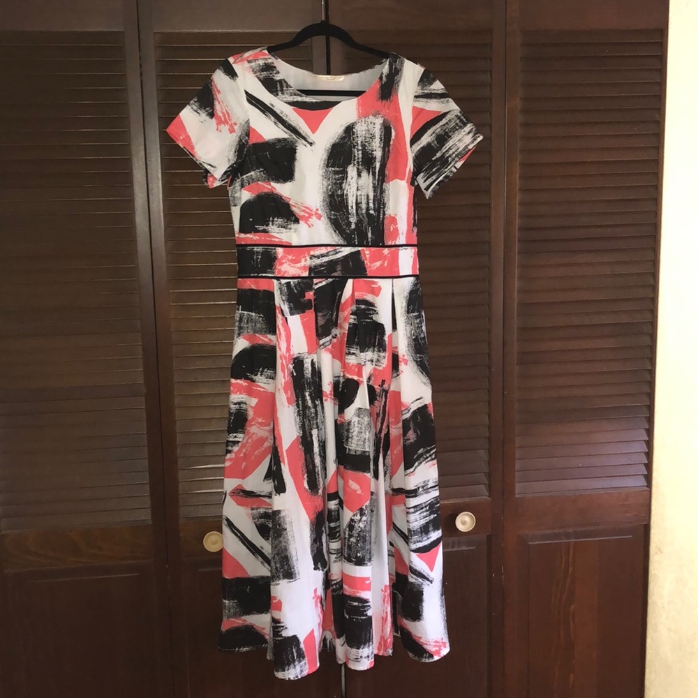 EShakti wayward fancies brushstroke dress